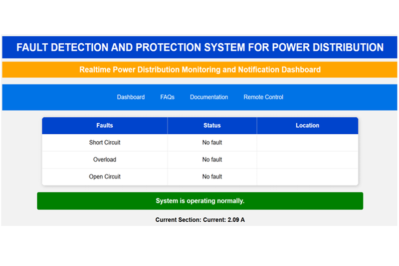 Fault Detection and Protection System for Power Distribution – Complete Project Kit - Image 1